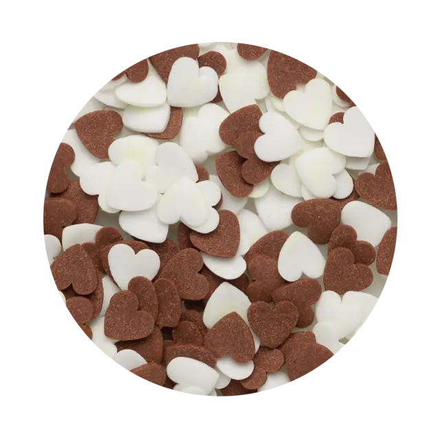 Mix Cocoa Hearts 8 millimetres