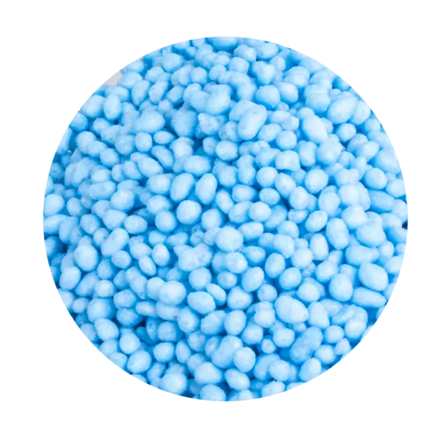 Blue crunchy pearls